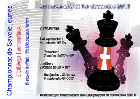 Affiche championnat de Savoie jeunes 2013 A4