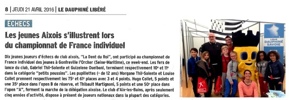 Article DL CdF jeunes 2016